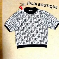 JULIA BOUTIQUE ロゴプリント 半袖ニット　レディース　トップスのサムネイル
