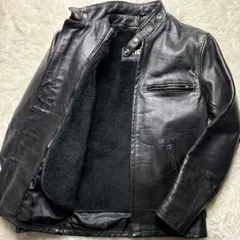 良品　Schott シングル ライダース ジャケット 32　641 ショット