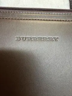 BURBERRY レザー×スエード ハンドバッグ ブラウン