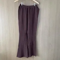 アズールバイマウジー AZUL by moussy ワイドパンツ 茶 ブラウン