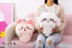（新品未使用）ちいかわ 古本屋・モモンガ　BIGぬいぐるみ 2体セット