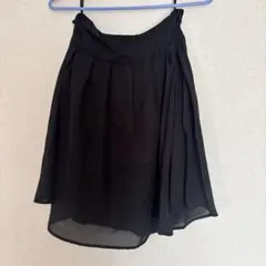ブラック フレアスカート　しまむら　ウエスト67cm