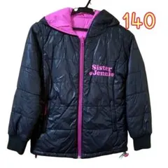 Sister Jenni 中綿ダウンコート 140サイズ 黒・ピンク