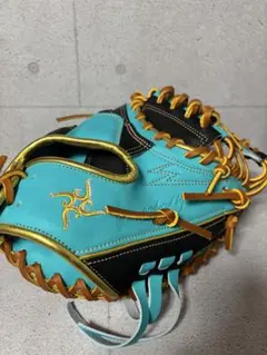 k*u様 ALL-STAR 軟式 キャッチャーミット レッド×ライトブルー - メルカリ