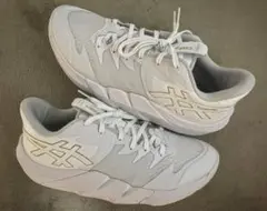 asics アンプレアルス low2 カスタム　White/gold