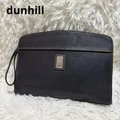 dunhill レザークラッチバッグ ブラック セカンドバッグ
