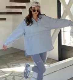 CHERI 中綿アノラックパーカー　ブルー