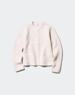 ユニクロ　ニットショートジャケット