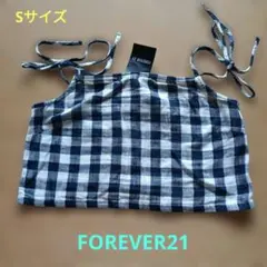Forever 21 ギンガムチェック トップス　キャミソール 　ビスチェ　Sのサムネイル