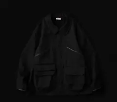 NICENESS E.SEARS ブラック ジャケット シャツ レザー　M