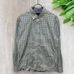 トミーヒルフィガー チェックシャツ CLASSIC FIT S ブルー