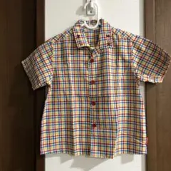 ミキハウス☆チェック半袖シャツ☆100