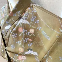 A*l様 B296⭐️洗える着物　小紋　着物　逸品　広襟