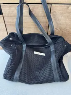 ほぼ未使用 メッシュ ブラック マザーズバッグ qbag - メルカリ