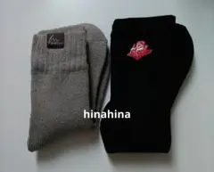 【未使用】しまむら ホカロン MUMU 裏総パイル起毛ソックス＆毛布ソックス