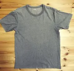 【週末特価】UNIQLO U ダークグレー L クルーネックTシャツ【SALE】