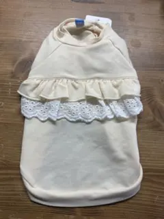 PET PARADISE フリル付き犬服 SSサイズ クリーム