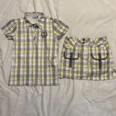 FILA ゴルフウェア　チェック柄 M