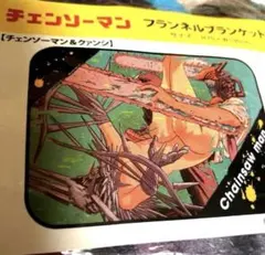 체인소맨 ＆クァンシ フランネルブランケット ひざ掛け 毛布