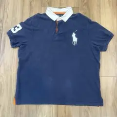 Ralph Lauren ラルフローレン 半袖ラガーシャツ ワンポイント刺繍