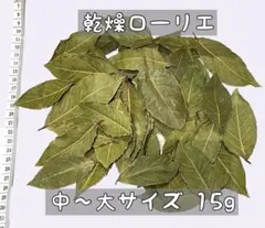完全乾燥ローリエ 中〜大サイズ 15g (約55枚) 水洗い 日向干し済