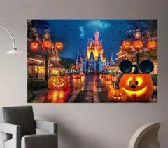 新品】 ミッキー ハロウィン タペストリー 布 背景 写真 撮影 かぼちゃ