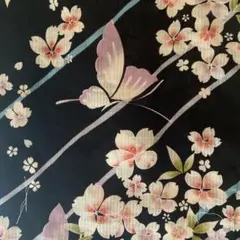 新品未使用　仕立て上り　花柄　綿100% 浴衣単品　夏　京都