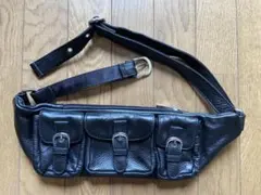 最終値下げ デニム製 ウエストポーチ ヒップバッグ - メルカリ