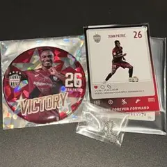 ヴィッセル神戸 ジェアンパトリッキ選手 勝利時限定缶バッジ&アクリルカード