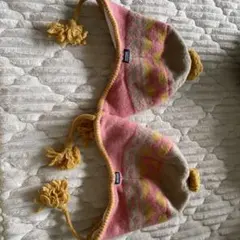 patagonia 幾何学模様 ニット帽