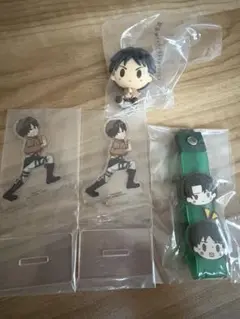 進撃の巨人　一番くじ　ちょこのっこ　フィギュア　エレン　リヴァイ　セット