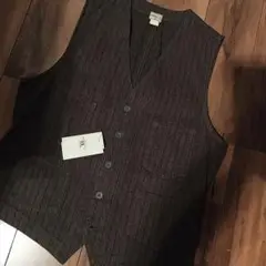 RRL JASPE STRIPED WORKMANS VEST