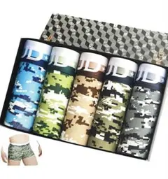 ボクサーパンツ メンズ下着 セット 通気 吸汗 コットン 若いセクシー 5枚組