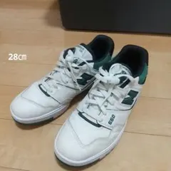 New Balance 550 スニーカー 28cm ホワイト/グリーン