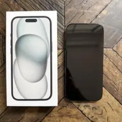 【美品】iPhone15 ブラック128GB 24時間以内発送