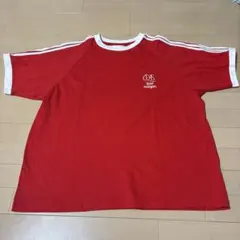 チャオパニック　半袖 リンガーTシャツ レッド