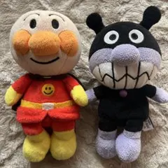 アンパンマン&バイキンマン　ぬいぐるみ2点セット