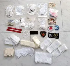 レース生地、パッチ、タグ、他手芸用品　セット