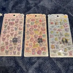 うるちゅるサンリオキャラクターシール3枚セット