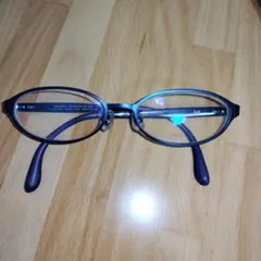 Zoffメタルフレーム オーバル型 メガネ(度あり)