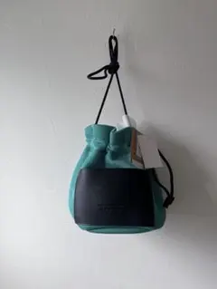 未使用 SPRUCE メッシュ巾着バッグ 緑のサムネイル