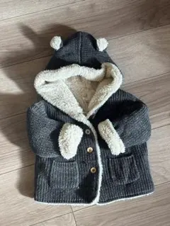 baby GAP くまさんカーディガン(裏ボア)80cm