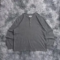 00s サーマルロンt ワッフルヘンリーネック　ヴィンテージ