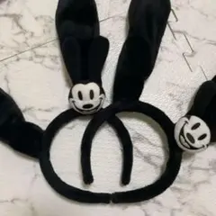 ミッキー・ミニーマウス カチューシャ 黒　オズワルド　２点セット