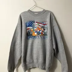 90's USA製　WALT DISNEY WORLD スウェット グレー