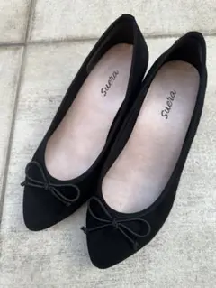 SESTO セスト ローヒールスクエアトゥパンプス