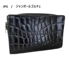 ANT10 ジャンポールゴルチェ 極美品 2つ折り財布 クロコ調 箱付き 2025年最新】JeanPaul GAULTIER 二つ折り財布の人気アイテム