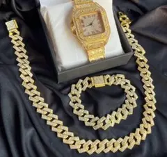 圧巻の輝き。男を魅せるゴールドアクセサリー3点セット｜今だけ5000円OFF