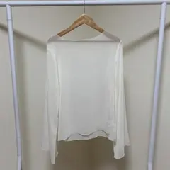 しまむら　シースルートップス ホワイト Ｌサイズ