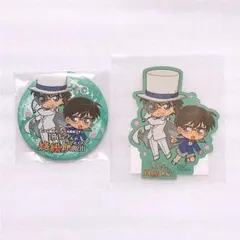 名探偵コナン 脱出 缶バッジ キッド コナン